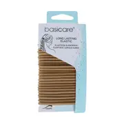 Basicare Elastic Hair Ties 24-Pack Blonde 4mm Thick No-Snag Hair Bands
