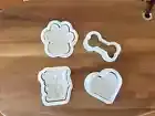 Dog Treat Cookie Cutter With Embosser Stamps Set - Puppy
