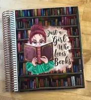 Just a Girl who Loves Books Cover Set 4 use w/ Erin Condren Life Planner-