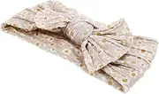 IWOWHERO Head Wrap with Bow Knot Elastic Hair Band for Newborn Soft Turban for Comfortable Fit Accessory for Outfits