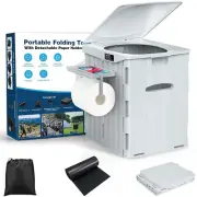 PAHTTO XL Portable Toilet for Adults Extra Large, 15.4''H Foldable Camping Toile