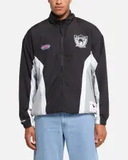 [MITCHELL & NESS] Mitchell & Ness Las Vegas Raiders Nylon Track Jacket Black/grey - Size M M Black/Grey