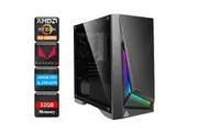AMD Ryzen 5 5600GT Gaming PC Office Desktop, 32GB RAM/240GB SSD/2TB HDD/WIFI 6 [5600GT-32G2T-DP301M-NO]
