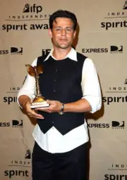 Actor Louis Mandylor poses backstage at the 2003 IFP Independent S- Old Photo