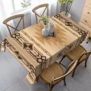 Ethnic Native American Southwestern Rectangle Waterproof Tablecloth Kitchen Tabl