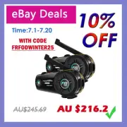 FX8 Pro Motorcycle Helmet Intercom 2000M Duplex Interphone Headset Wireless FM