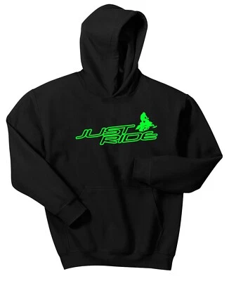 SLED HOODIE SWEAT SHIRT JUST RIDE YOUTH TODDLER SNOW MOBILE