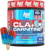 BPI Health CLA + Carnitine, 50 Servings, Rainbow Ice, 0.32 Kilograms