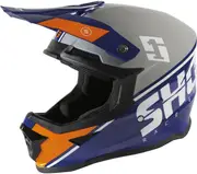 Shot Furious Spirit Motocross Helmet, grey-blue, Size S for Men Grey Blue