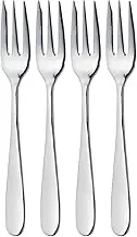 MasterClass Kitchen Craft Cake Fork Set, Silver, 4-Piece