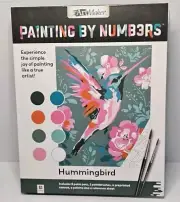 Hummingbird Art Book: Painting By Numbers Set ~ Hinkler ~ Brand New