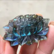 Gifts Raw Crystal Natural Labradorite The lotusQuartz Hand Carved Stone Healing
