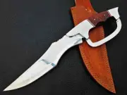 Custom Hand Made D2 Steel Bowei Knife With Steel Guard 16"