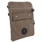 Metro Ladies or Mens Cross-Body Bag Crinkled Nylon 4 Sections
