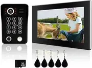 Snblzhef Fingerprint 5in1 Unlock Wifi Doorbell Video Intercom System 1080P Touch Monitor Security Protect