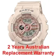 CASIO BABY-G WATCH BA-110XCP-4A BEIGE x ROSE GOLD UPGRADE BA110CP-4A 2Y WARRANTY