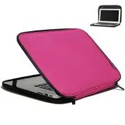 Laptop Sleeve Foldable Slim Case Lightweight Bag Notebook 15.6 Inch Pink