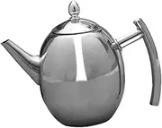 iplusmile 1Pc Stainless Steel Teakettle with Infuser Water Heating Kettle for Induction and Gas Stoves Efficient Boiling Container for Home and Office Use