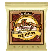 Ernie Ball Earthwood Medium 80-20 Bronze Acoustic Guitar String, 13-56 Gauge