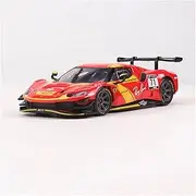 Scale Finished Model Car 1:43 Scale for Ferrari 296 GT3 Supercars Simulation Metal Die-cast Car Model Collection Car Decoration Die-cast Vehicle
