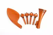 Pernambuco Wood 4/4 Violin Peg Violin Tailpiece Chin Rest Endpin parts