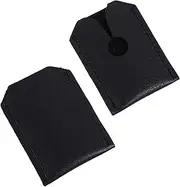 NULYLU 2Pcs Razor Protective Leather Head Sleeve for Manual Shaver Compatibility Prevents Damage Extends Razor Lifespan for Safe Shaving Experience