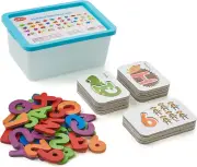 Alphabet Flash Cards Wooden Letter Puzzle ABC Sight Words Matching Games Countin