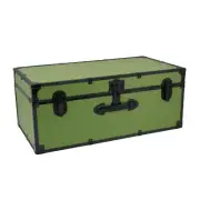 Green Footlocker Trunk Storage Chest Travel Luggage College Dorm Organizer Box