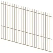 ProtectorAl 1201-2400mm x 1800mm Paperbark Picket Top Pool Fence Panel Raked Up to 15º