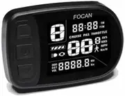 Electric Bike Ebike Replacement Meter FC-200 LCD Display 5Pin Waterproof Plug 24/36/48V Electric Bicycle Scooter Cycling Computer Accelerator Waterproof Plug KT Protocol Odometer Speedometer