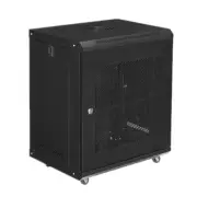 12U Network Data Rack Cabinet 400mm Deep Wall Mounted Comms Server Rack LAN
