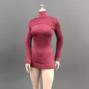 1/6 Female Jill Red Long Knit Buttocks Bottomed Shirt Fit 12'' TBLeague Action F