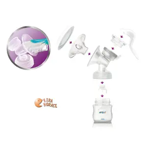 AVENT 新安怡輕乳感PP手動吸乳器SCF330/20(英國製)贈母乳袋 150MLx10枚，讓媽咪輕鬆吸取更多的乳汁