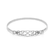 Sterling Silver Celtic Style Bangle