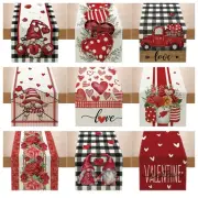 Valentines Day Table Runner Tablecloth Wedding Party Supplies for Dining Table