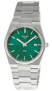 Tissot T-Classic PRX Swiss Made Green Dial Quartz T1374101109100 100M Mens Watch