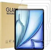 ProCase 3 Pack Screen Protector for iPad Air 11 Inch (M3) 2025/ (M2) 2024, Tempered Glass Film Guard for iPad Air 7th/6th Generation Accessories -Clear