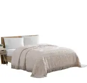 Beatrice Home Fashions Medallion Chenille Bedspread, King, Blush