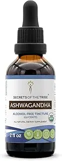 Ashwagandha Tincture Alcohol-Free Extract, Organic Ashwagandha Withania Somnifera Anti-Stress and Relaxation (2 FL OZ)
