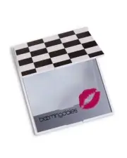 Bloomingdale's Checkerboard Compact Handheld Mirror + NEW MAKEUP BAG