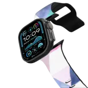 Apple Watch Ultra, Ultra 2 (49mm) Impact Band Abstract Blue Lilac Pink White Watercolor Argyle Triangles