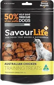 Dog Training Treats Chicken - Natural, Australian Made, High Protein, Bite-Sized Reward, 165g