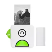 Portable Inkless Bluetooth Printer 203DPI for Photos Journals Crafts with 1