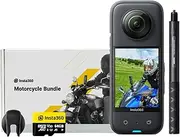[insta360] X3 Motorcycle Kit (New Version) - Waterproof 360 Action Camera with 1/2" 48MP Sensors, 5.7K 360 Active HDR Video, 72MP 360 Photo, 4K Single-Lens, 60fps Me Mode, Stabilization