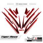 條紋 TIGER REVO MOTIF 11 貼紙 TIGER REVO 貼紙輪胎刺激清單桿貼紙獨特的圖形簡單部落庫存貼