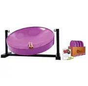 Jumbie Jam Steel Drum Educators 4-Pack – Table Top Stands - Purple Pans (G)