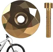 Aluminum Alloy Headset Top Cover | Safe Non-Slip Headset Top Caps,Sturdy Bikes Stem Cover Waterproof Cycling Accessories
