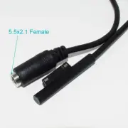 50pcs Laptop DC Power Cable For Microsoft Surface3 Male To 5.5x2.1mm Female 16cm