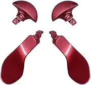 4Pcs Metal Back Paddles for PS5 DualSense Edge Controller,Paddles Replacement Interchangable Parts for PS5 DualSenseEdge Wireless Controller(Red)