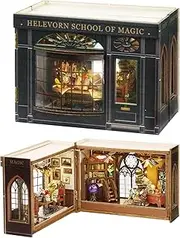 Spilay DIY Miniature Dollhouse Kit with Wooden Furniture, and LED DIY Dollhouse Kit, Handmade Crafts, Birthday, Christmas and Valentine's Day Gifts (MAGICAL FATE)